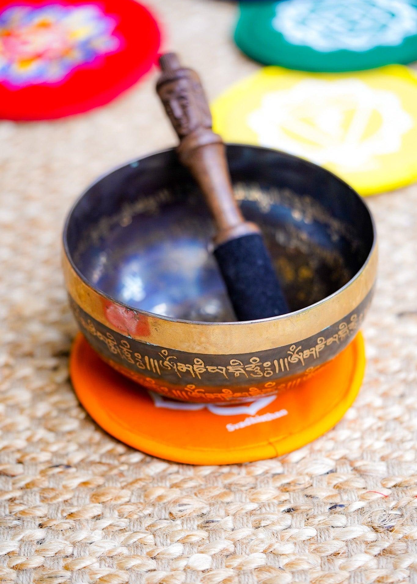 Sacral Singing bowl cushion