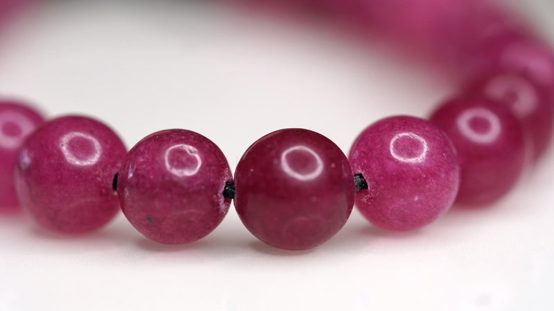 Ruby Stone Wrist Mala 