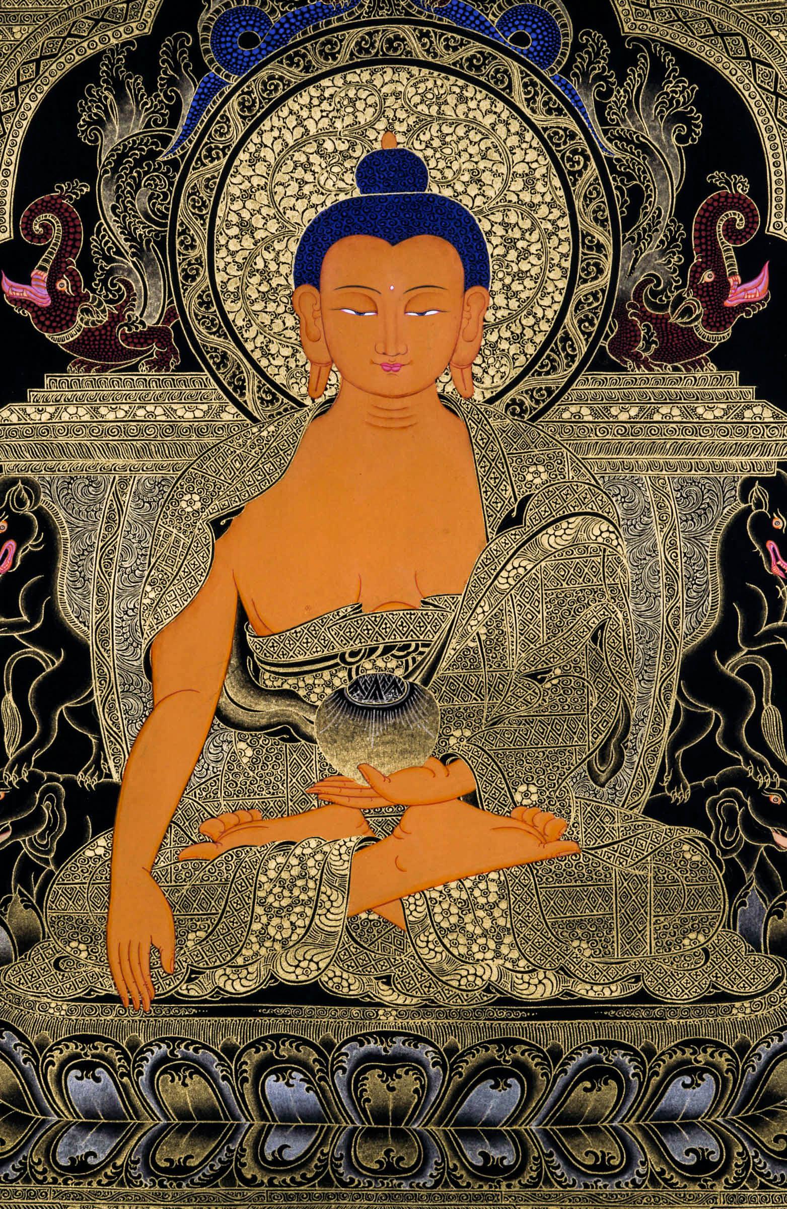 Shakyamuni Buddha Thangka Painting - Himalayas Shop
