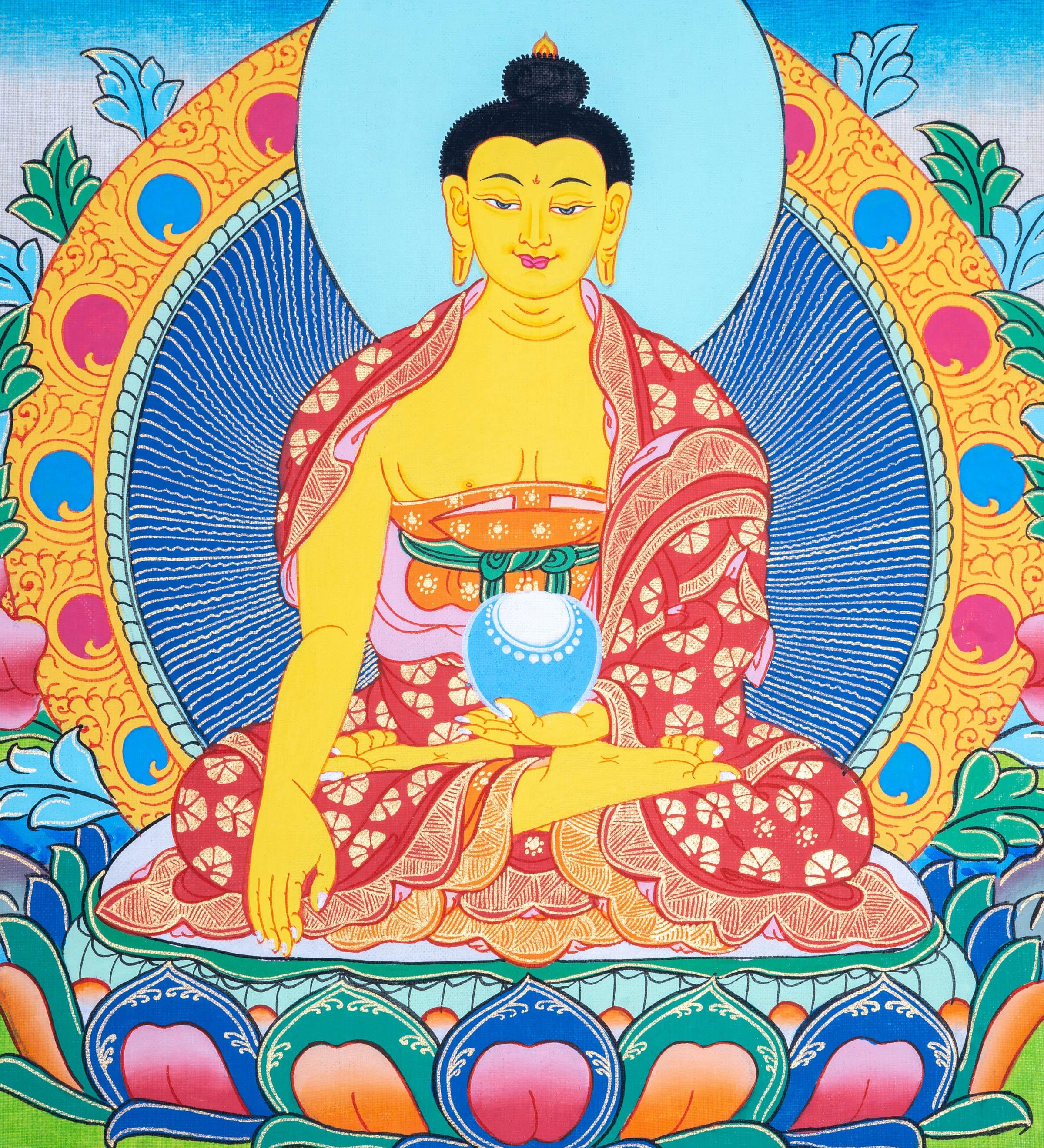 Best quality Shakyamuni Buddha Thangka - Himalayas Shop