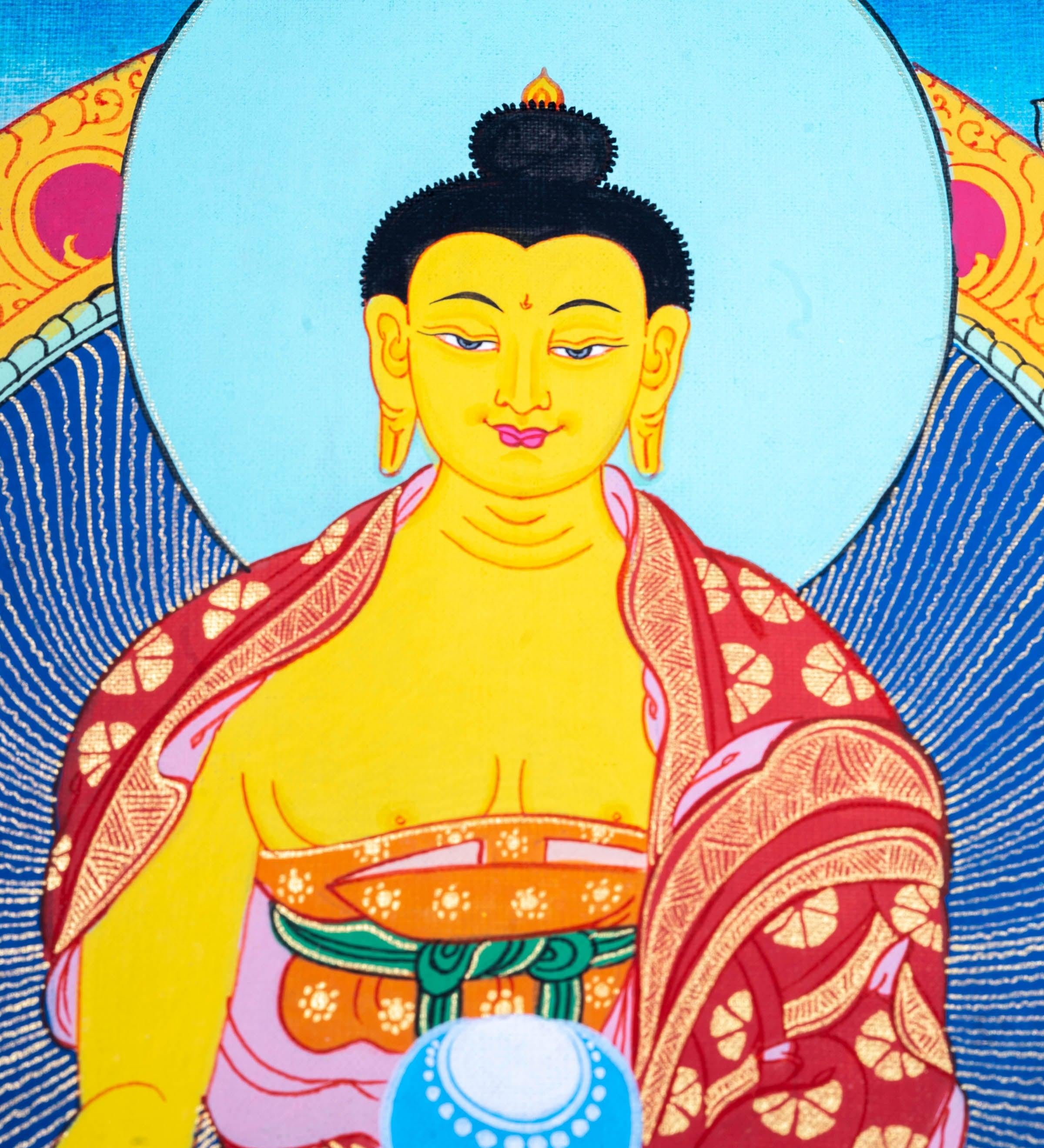Best quality Shakyamuni Buddha Thangka - Himalayas Shop