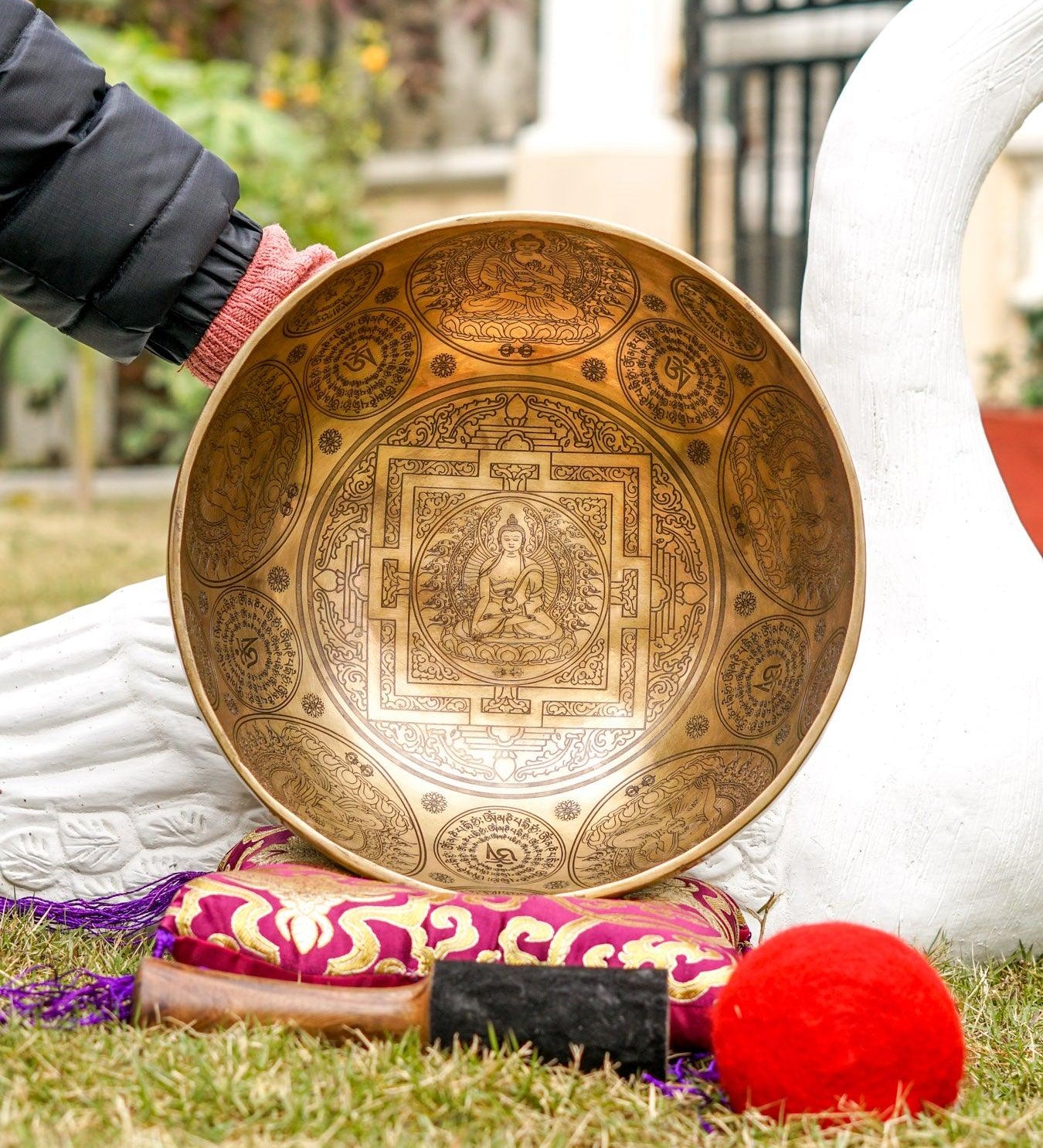 Singing bowl Buddha Mandala Art special for exclusive sound healing