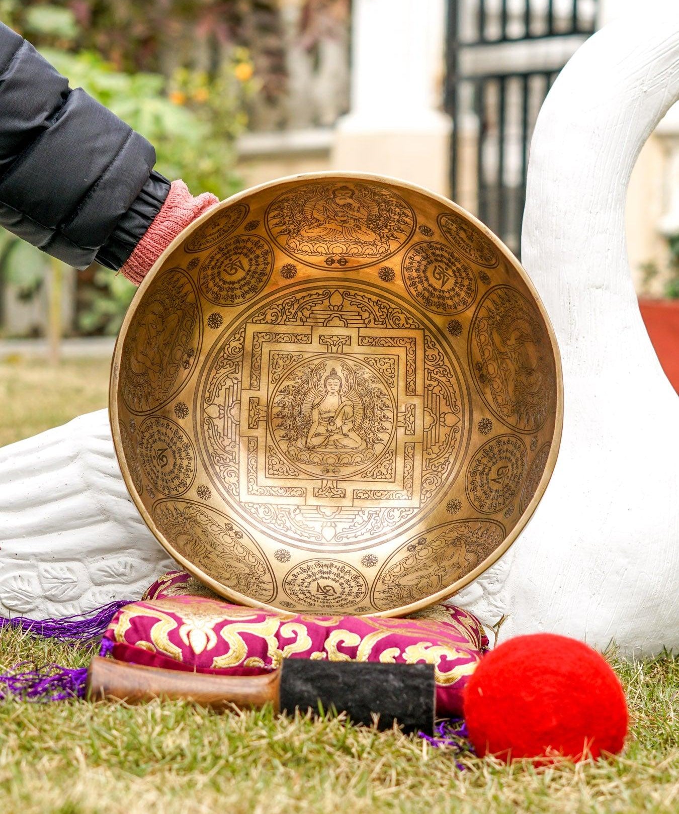 Singing bowl Buddha Mandala Art special for exclusive sound healing