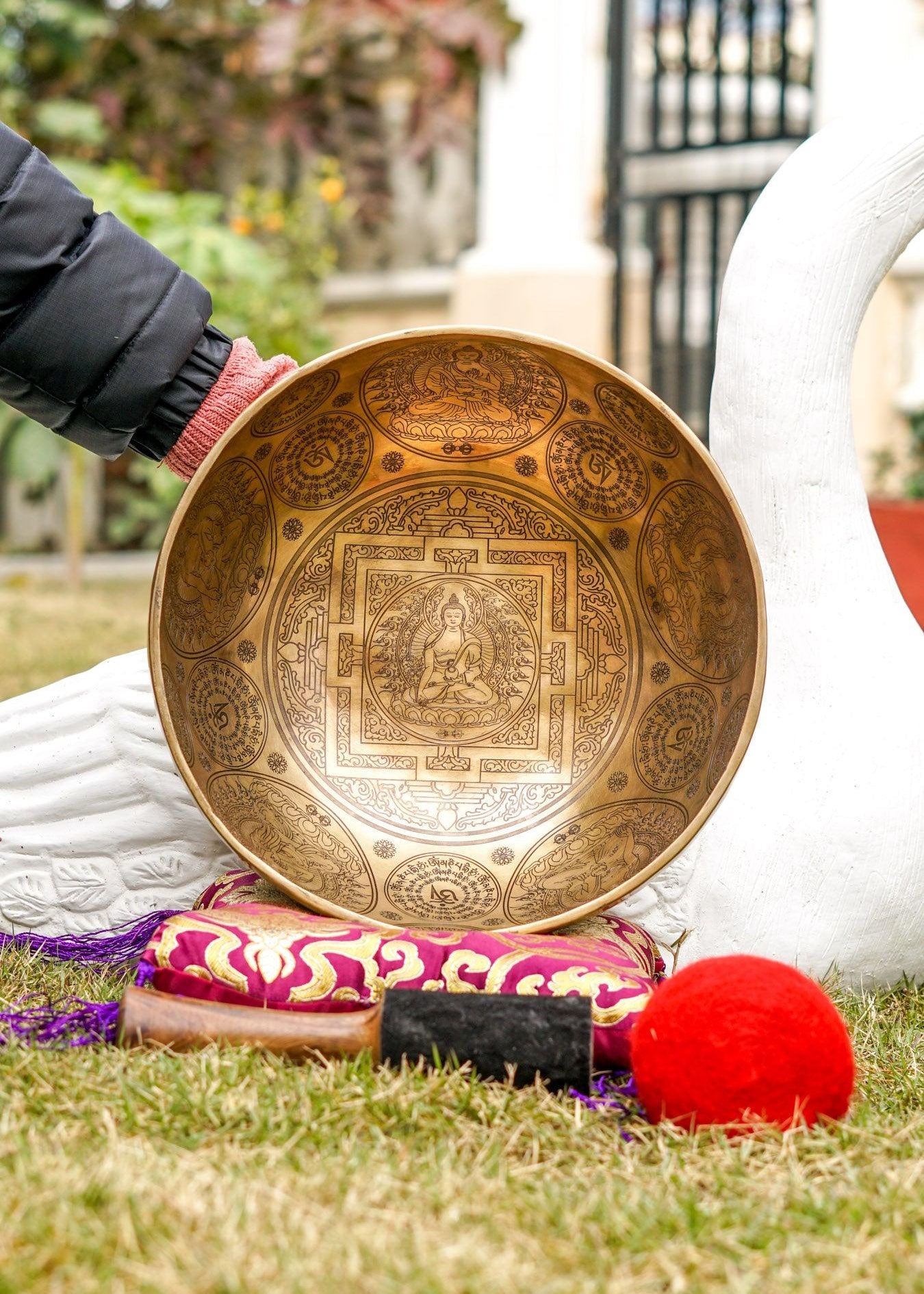 Singing bowl Buddha Mandala Art special for exclusive sound healing