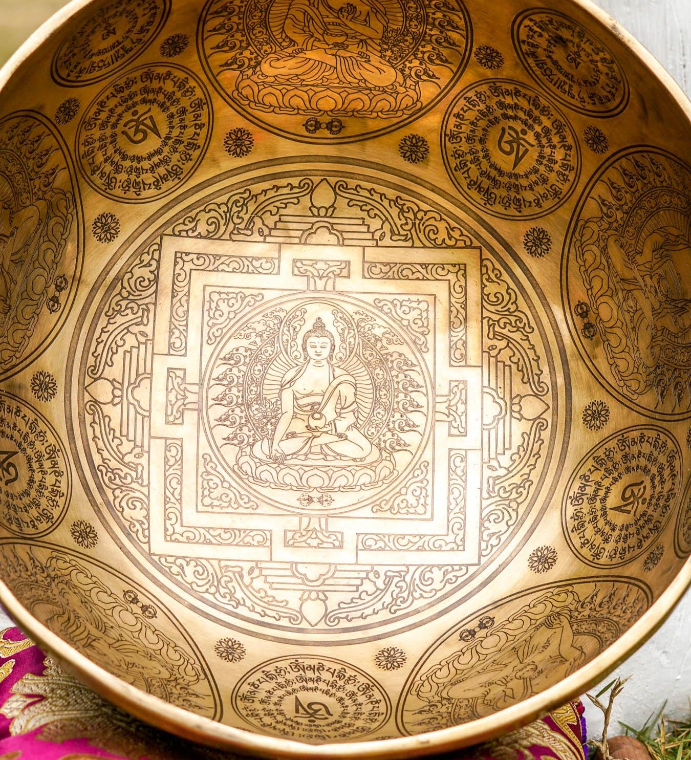 Singing bowl Buddha Mandala Art special for exclusive sound healing