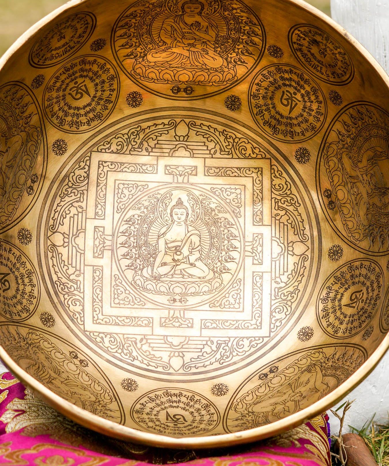 Singing bowl Buddha Mandala Art special for exclusive sound healing