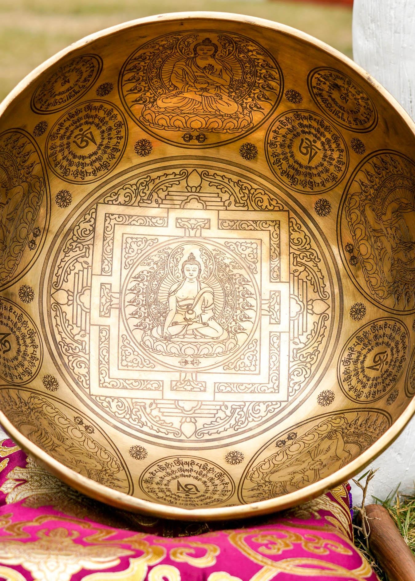 Singing bowl Buddha Mandala Art special for exclusive sound healing