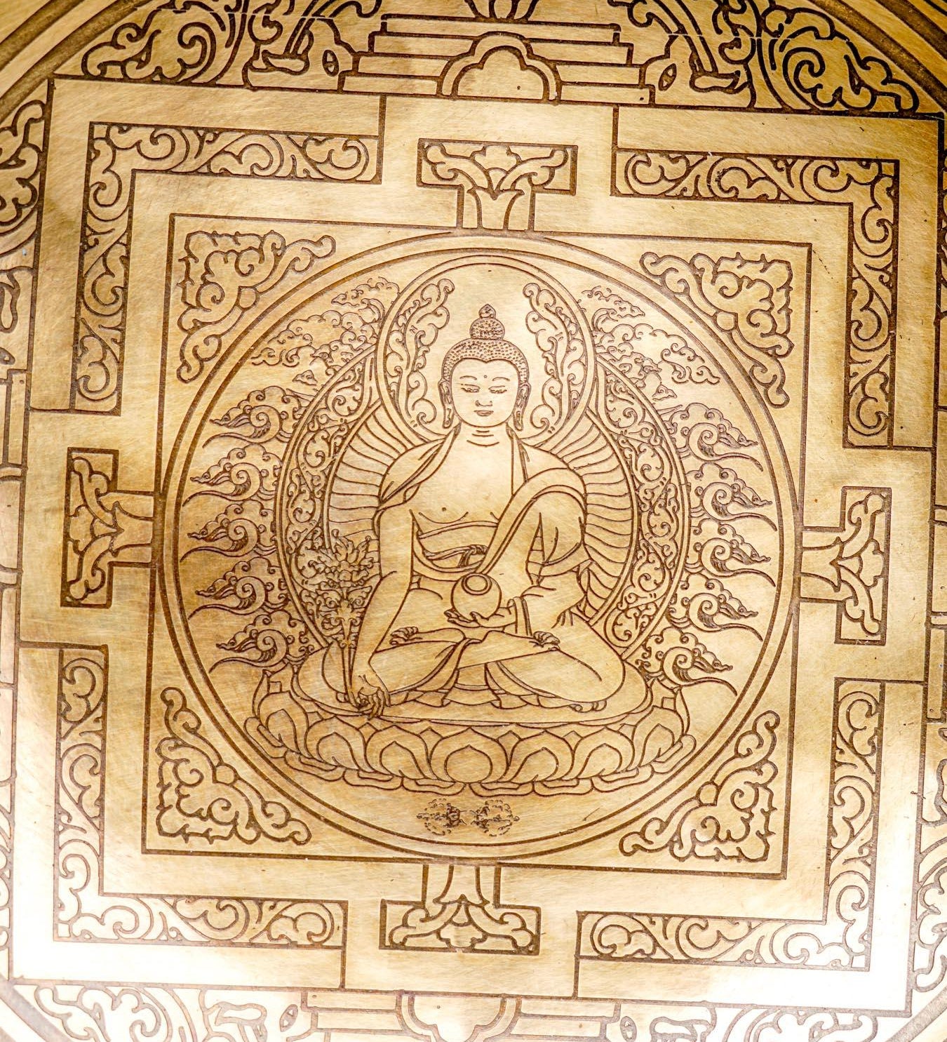 Singing bowl Buddha Mandala Art special for exclusive sound healing