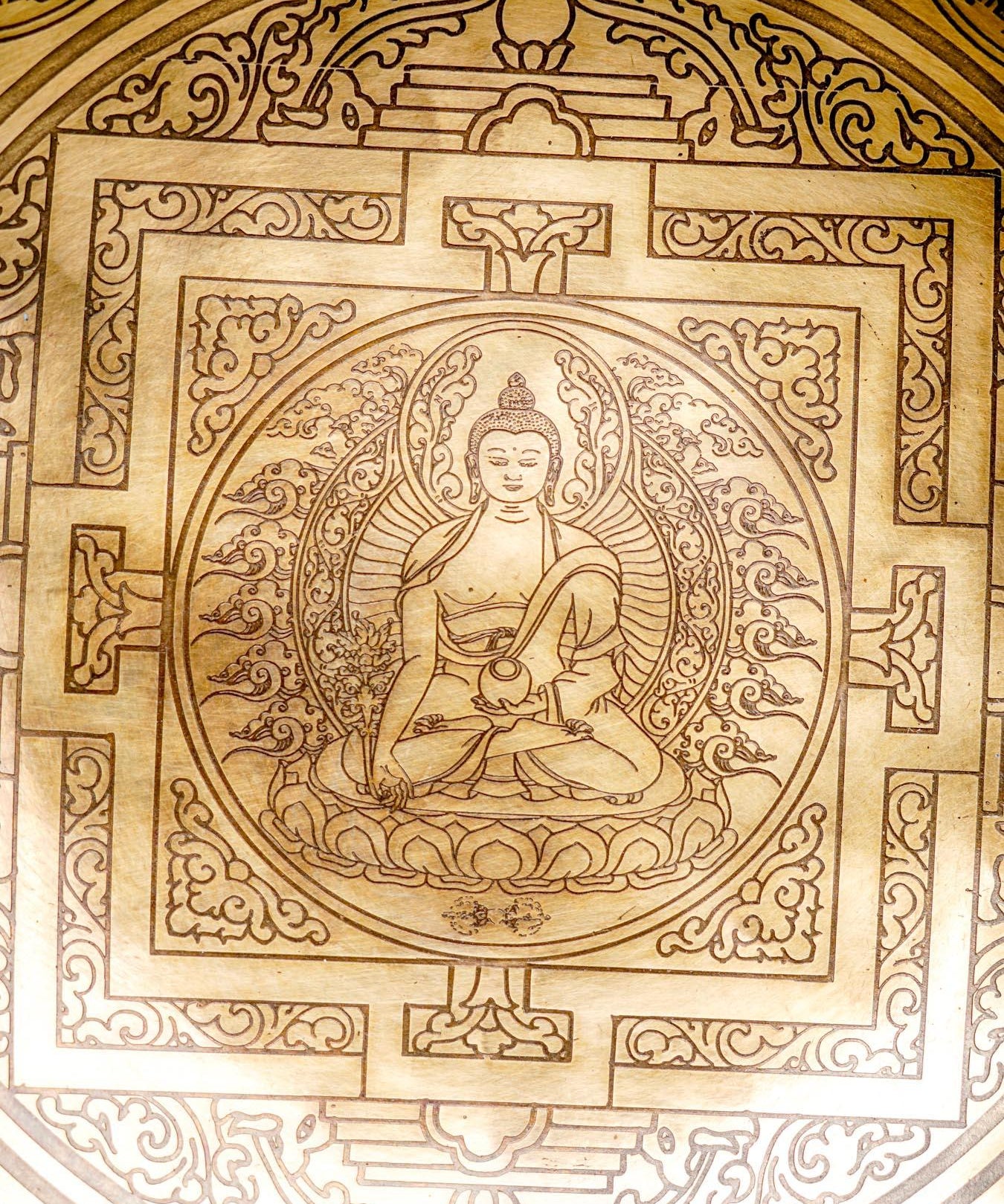 Singing bowl Buddha Mandala Art special for exclusive sound healing