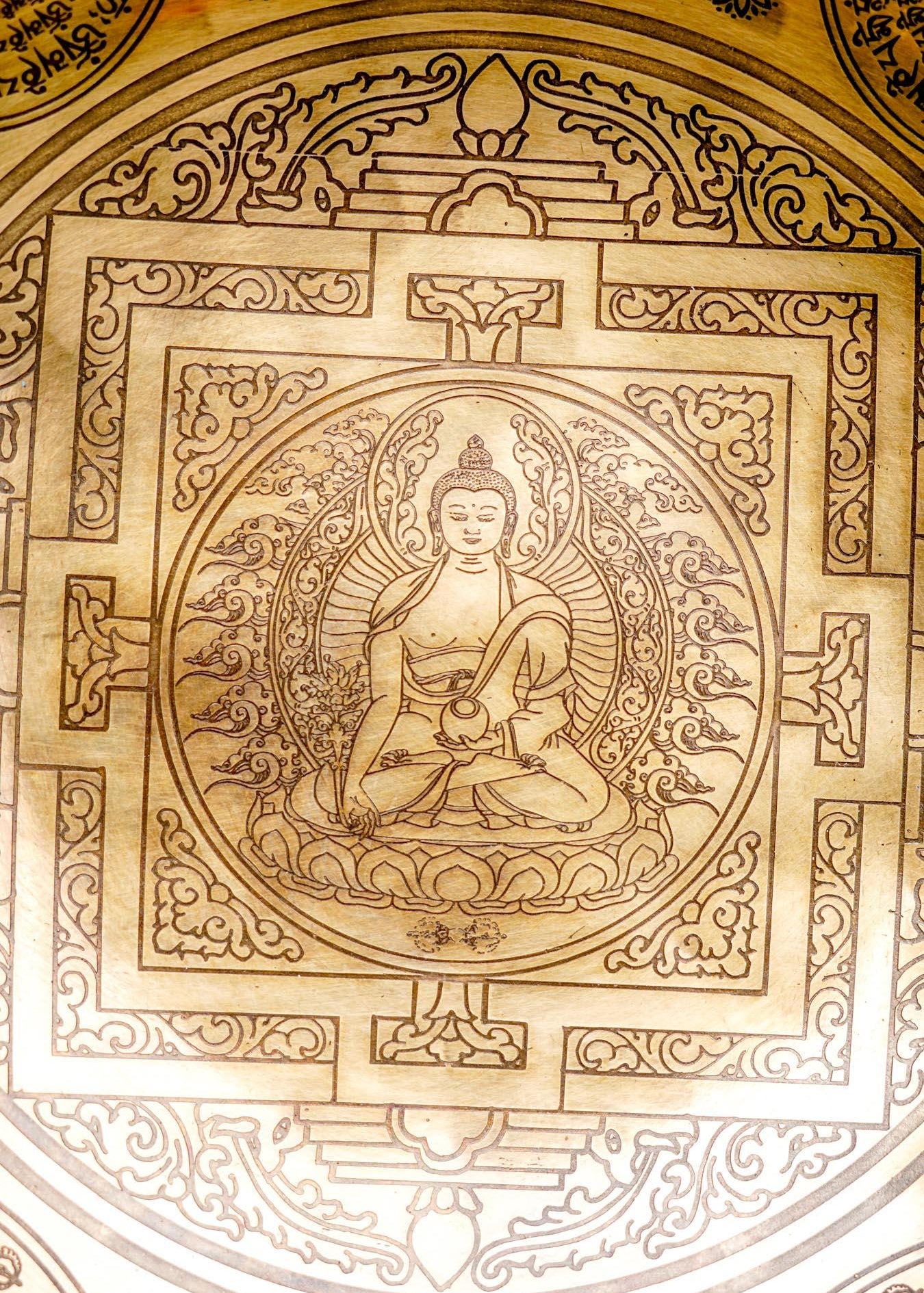 Singing bowl Buddha Mandala Art special for exclusive sound healing