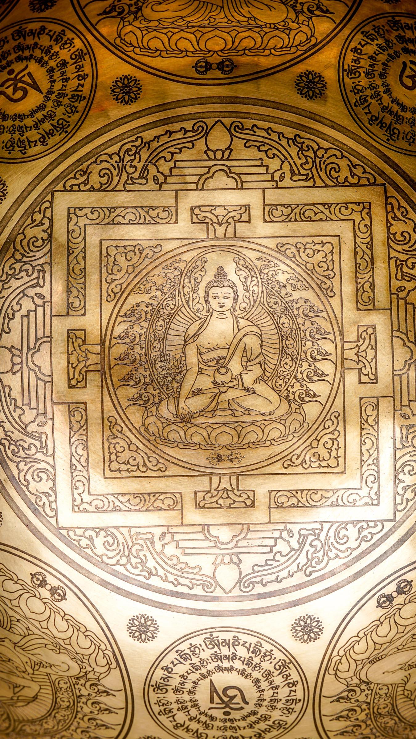 Singing bowl Buddha Mandala Art special for exclusive sound healing