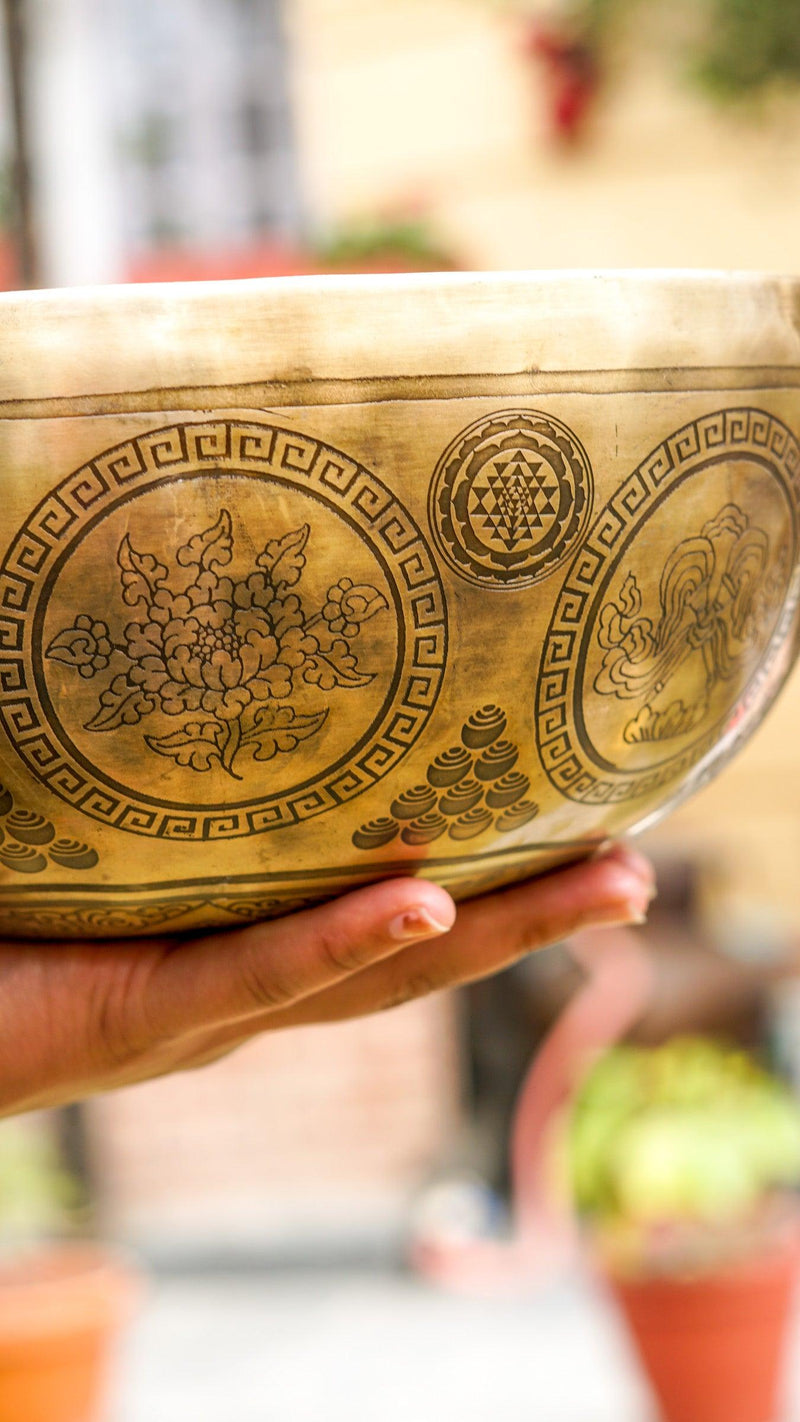 Singing bowl Buddha Mandala Art special for exclusive sound healing
