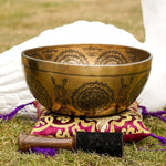 Maitreya Buddha Singing Bowl for Sound healing and meditation. Fine Art high Quality Singing Bowl