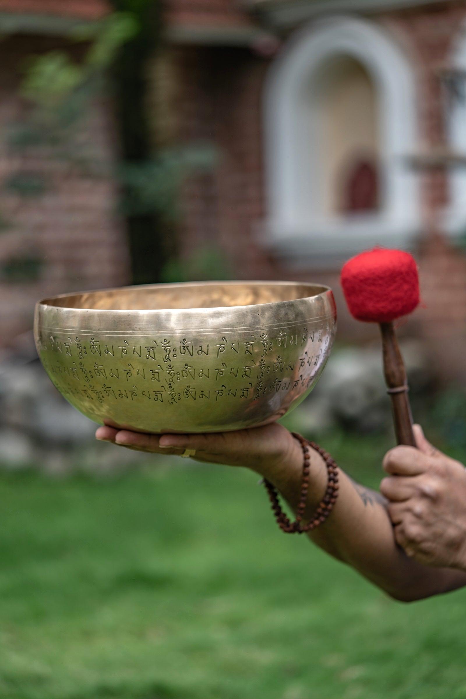 Custom made Singing Bowl with your text for engraving for gifts