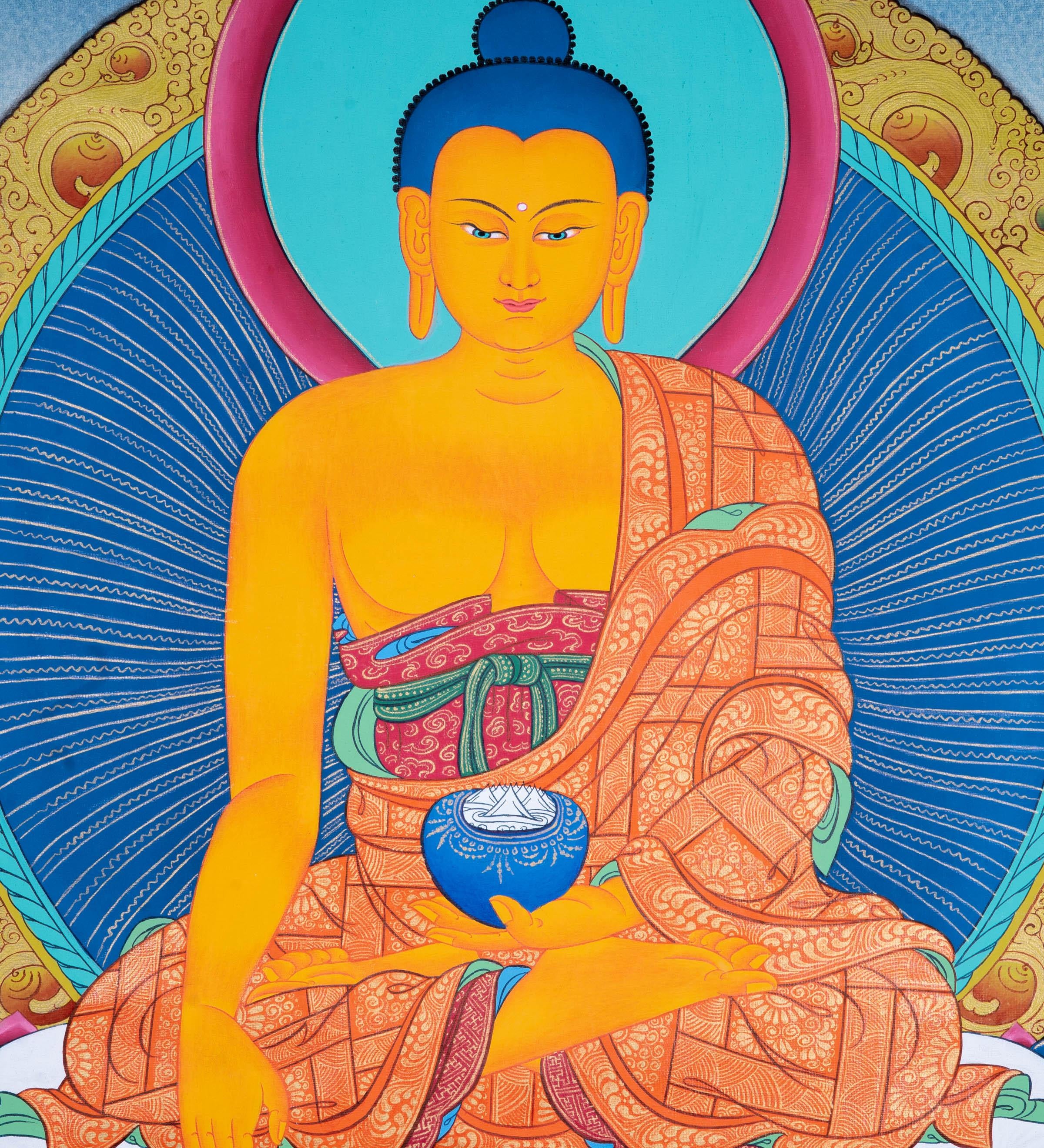 Shakyamuni Buddha Thangka Painting - Himalayas Shop