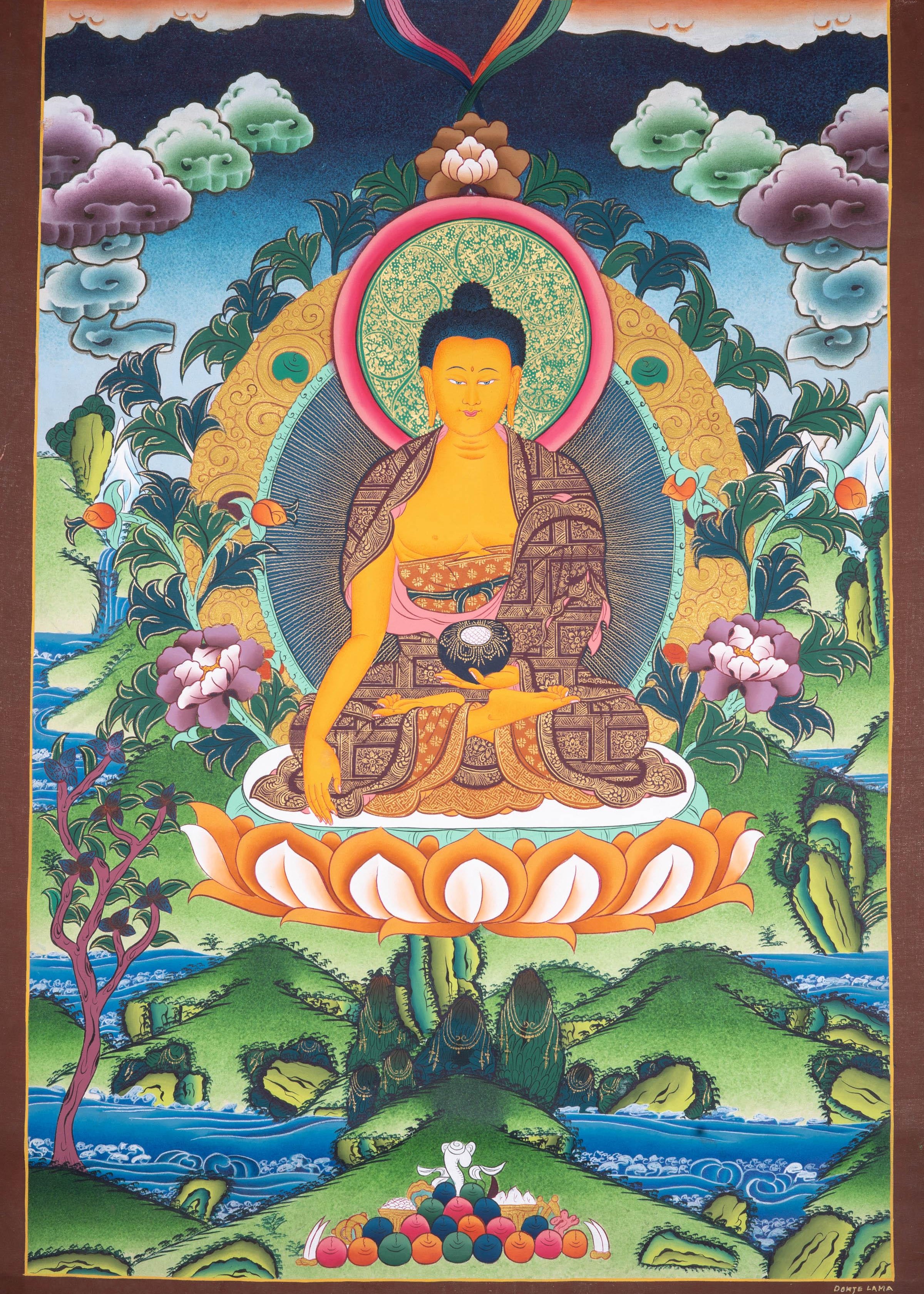 Beautiful Painting of Shakyamuni Buddha
