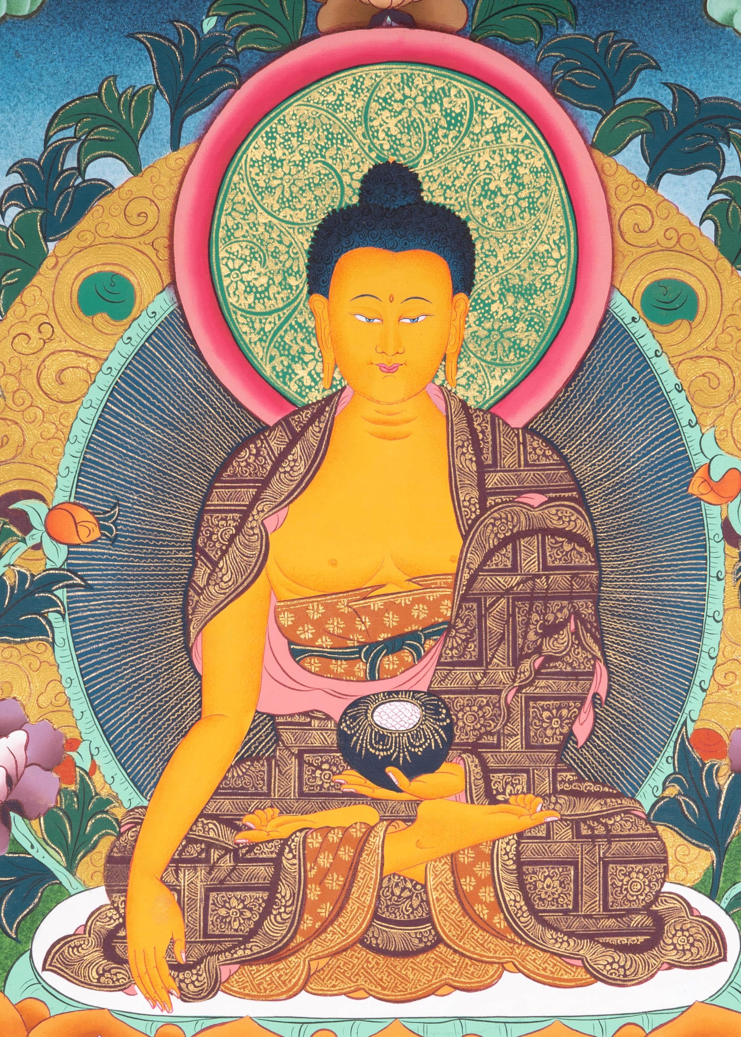 Beautiful Painting of Shakyamuni Buddha - Himalayas Shop
