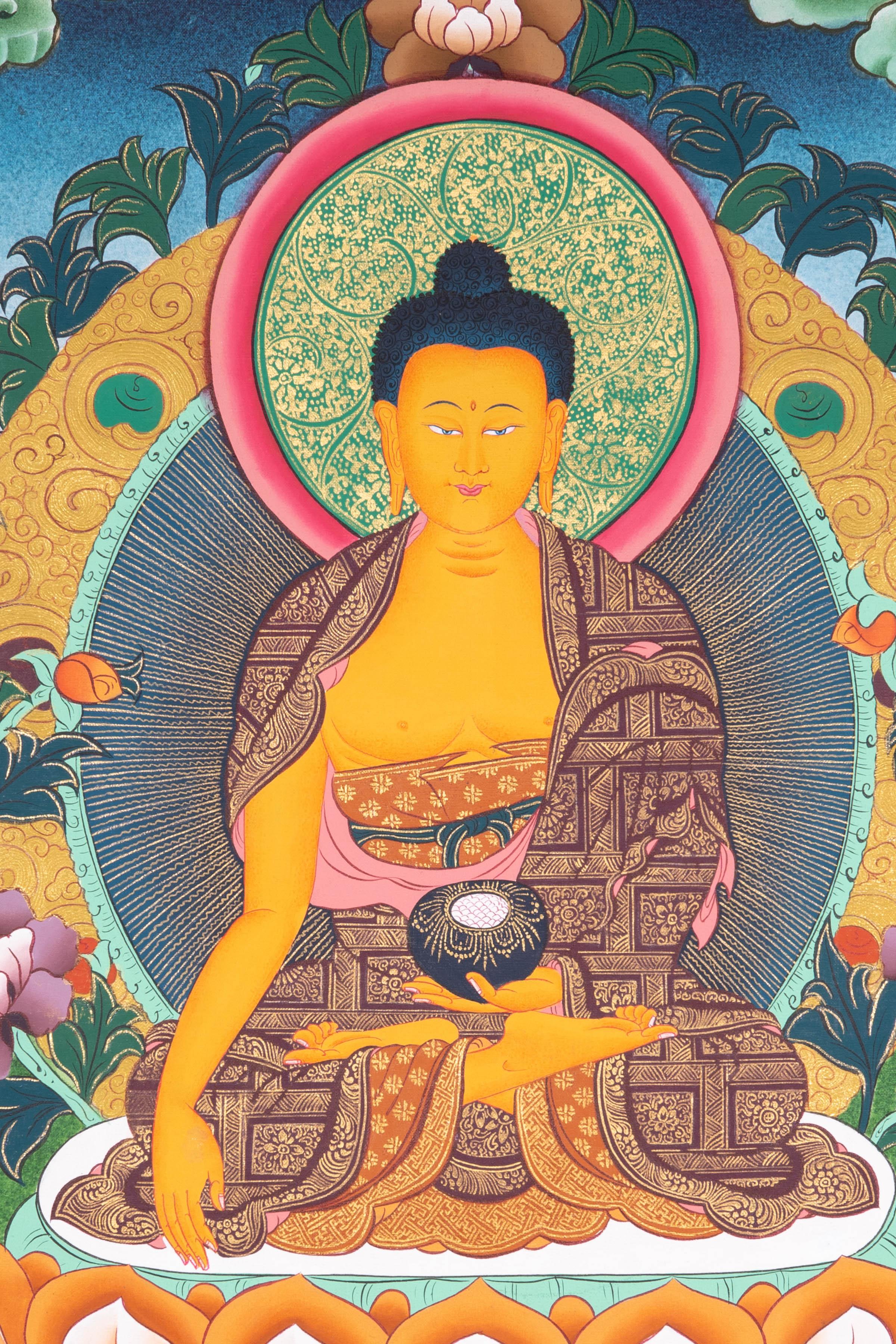 Beautiful Painting of Shakyamuni Buddha - Himalayas Shop