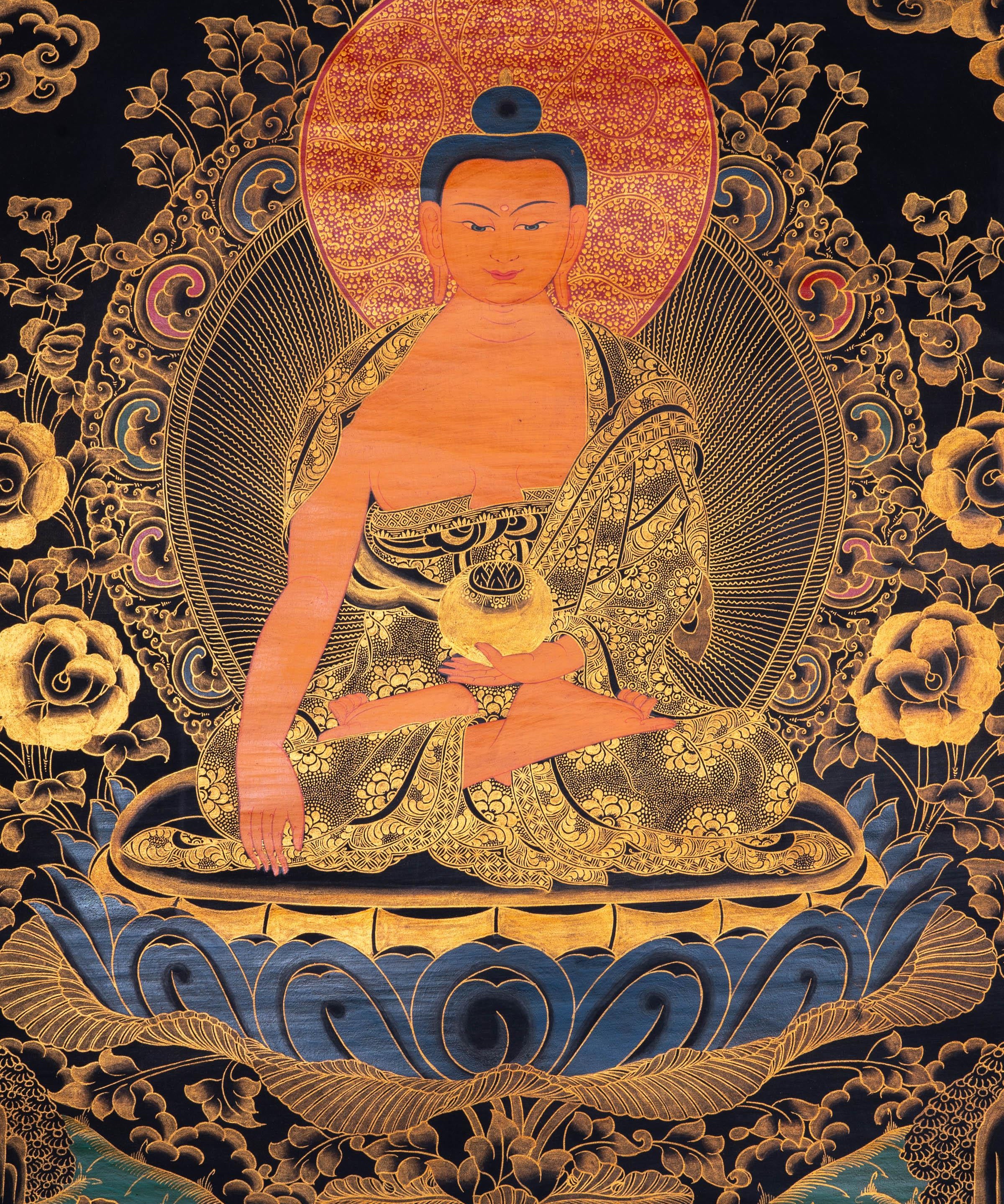 Shakyamuni Buddha Thangka Painting - Himalayas Shop