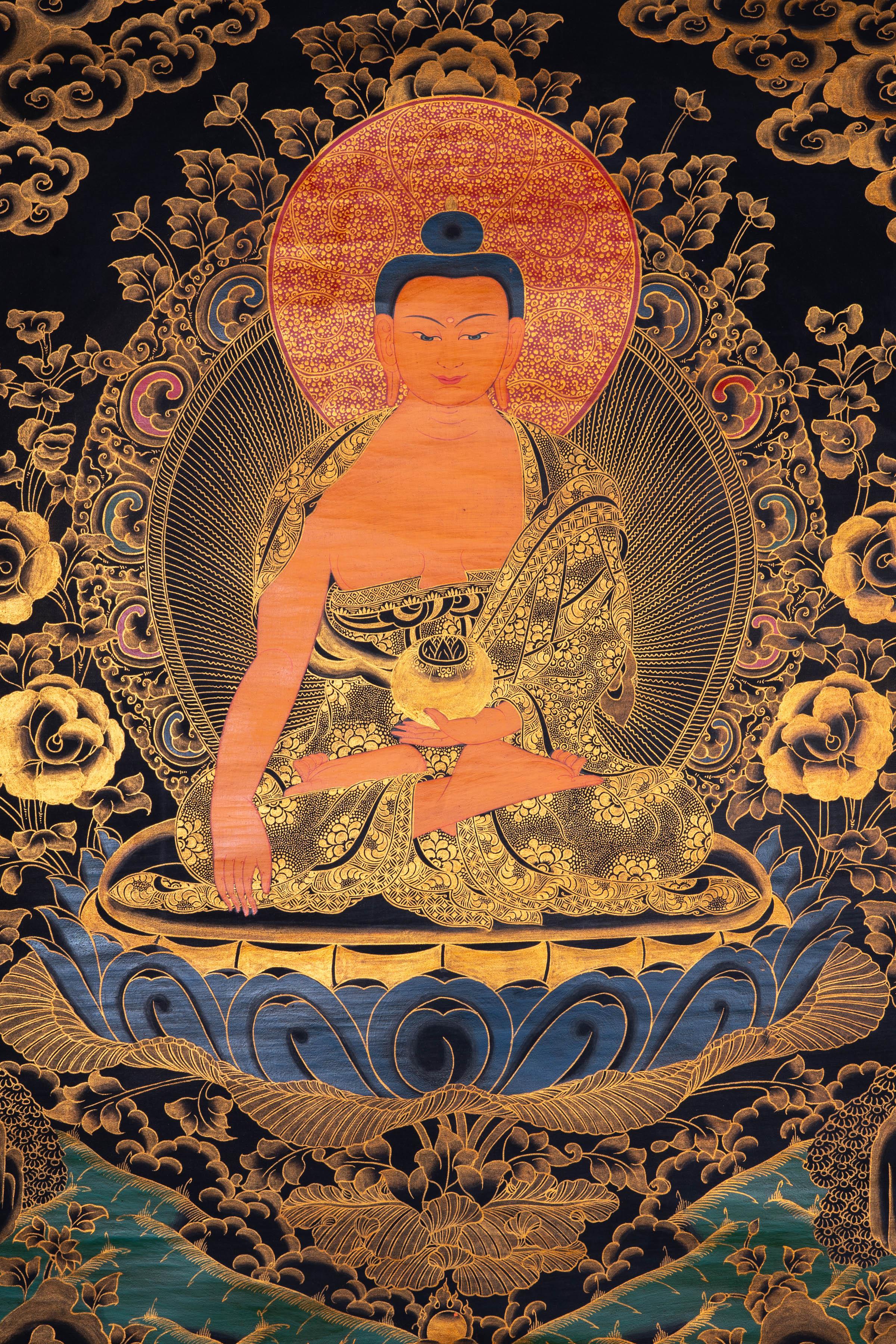 Shakyamuni Buddha Thangka Painting - Himalayas Shop