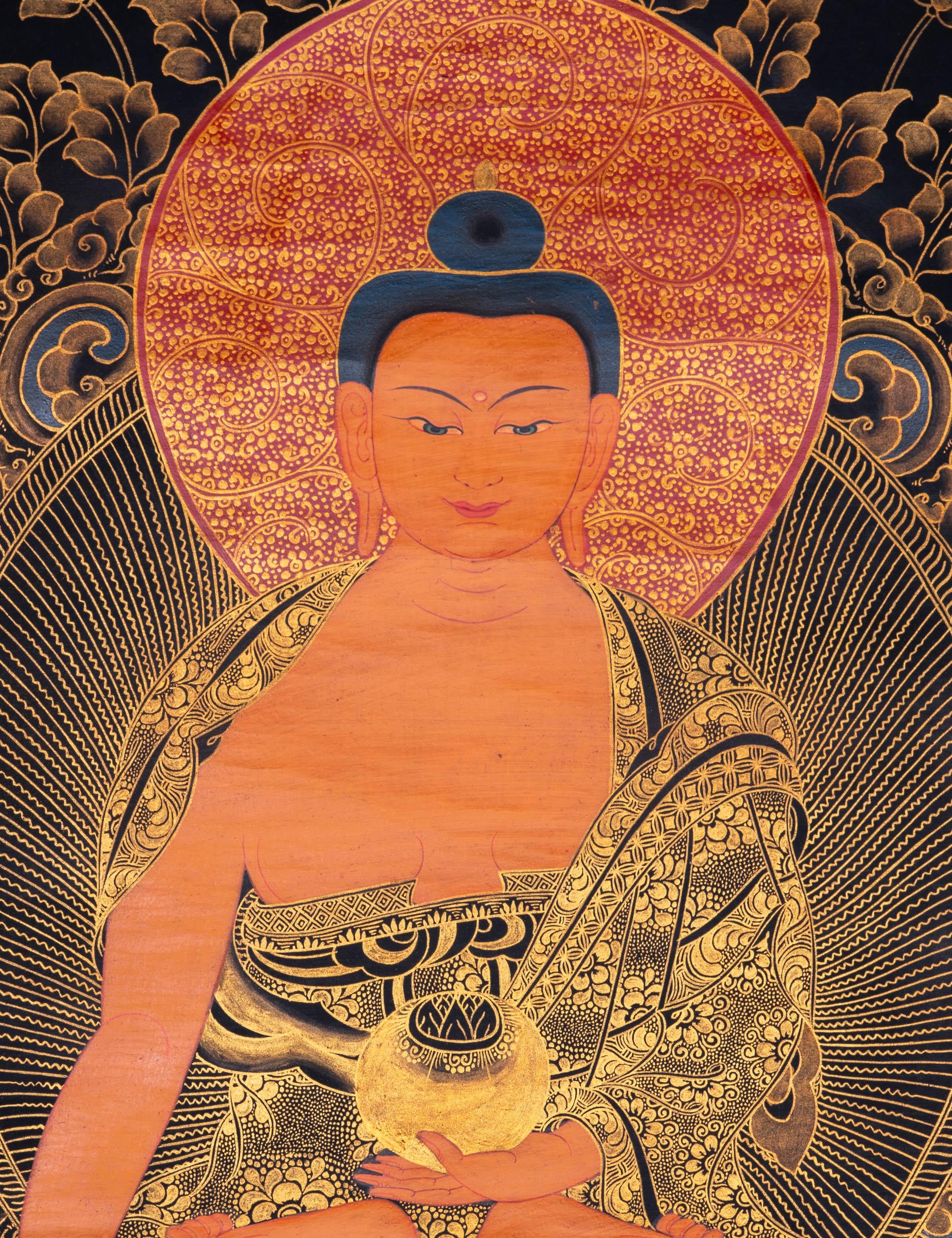 Shakyamuni Buddha Thangka Painting - Himalayas Shop