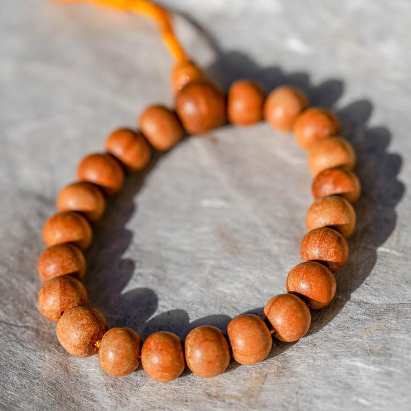 Sandalwood is a sacred wood with a lovely aromatic scent that is excellent for staying present and alert during meditation, which makes it wonderful for ritual and spiritual practice.  Its fragrance is said to transform desires, and also to bring emotional balance.