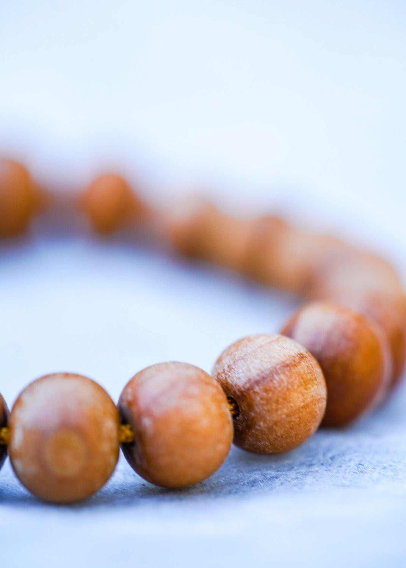 Sandalwood is a sacred wood with a lovely aromatic scent that is excellent for staying present and alert during meditation, which makes it wonderful for ritual and spiritual practice.  Its fragrance is said to transform desires, and also to bring emotional balance.