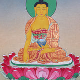 Shakyamuni Buddha Thangka Painting - Handpainted by skillful artisan - Himalayas Shop