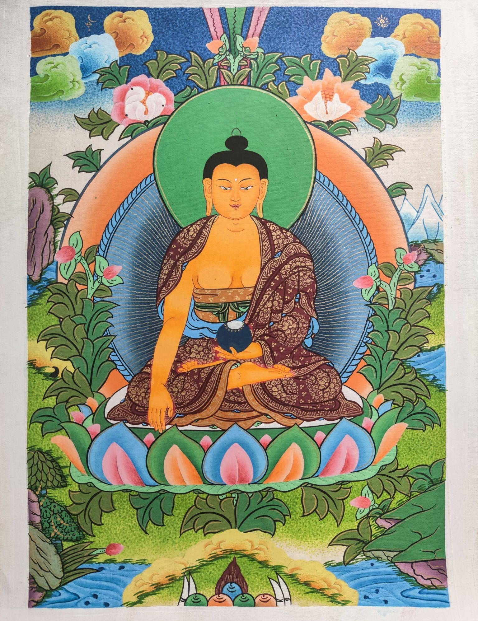 Shakyamuni Buddha Thangka Painting