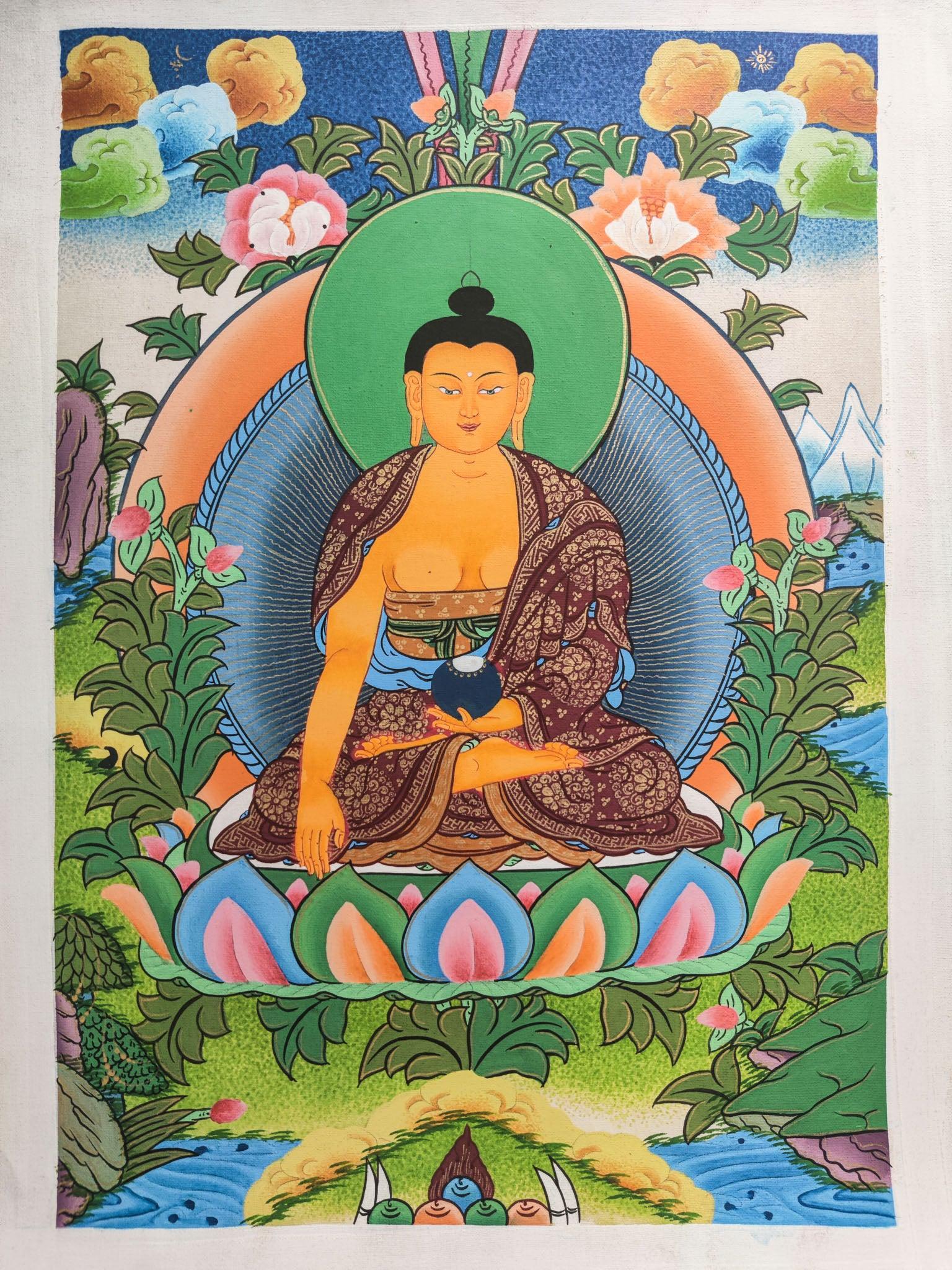 Shakyamuni Buddha Thangka Painting