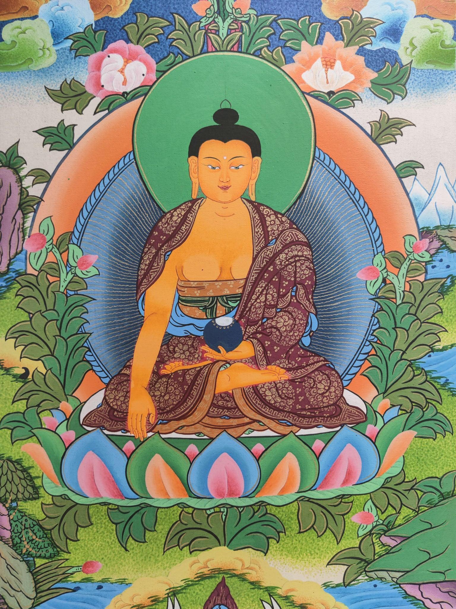 Shakyamuni Buddha Thangka Painting