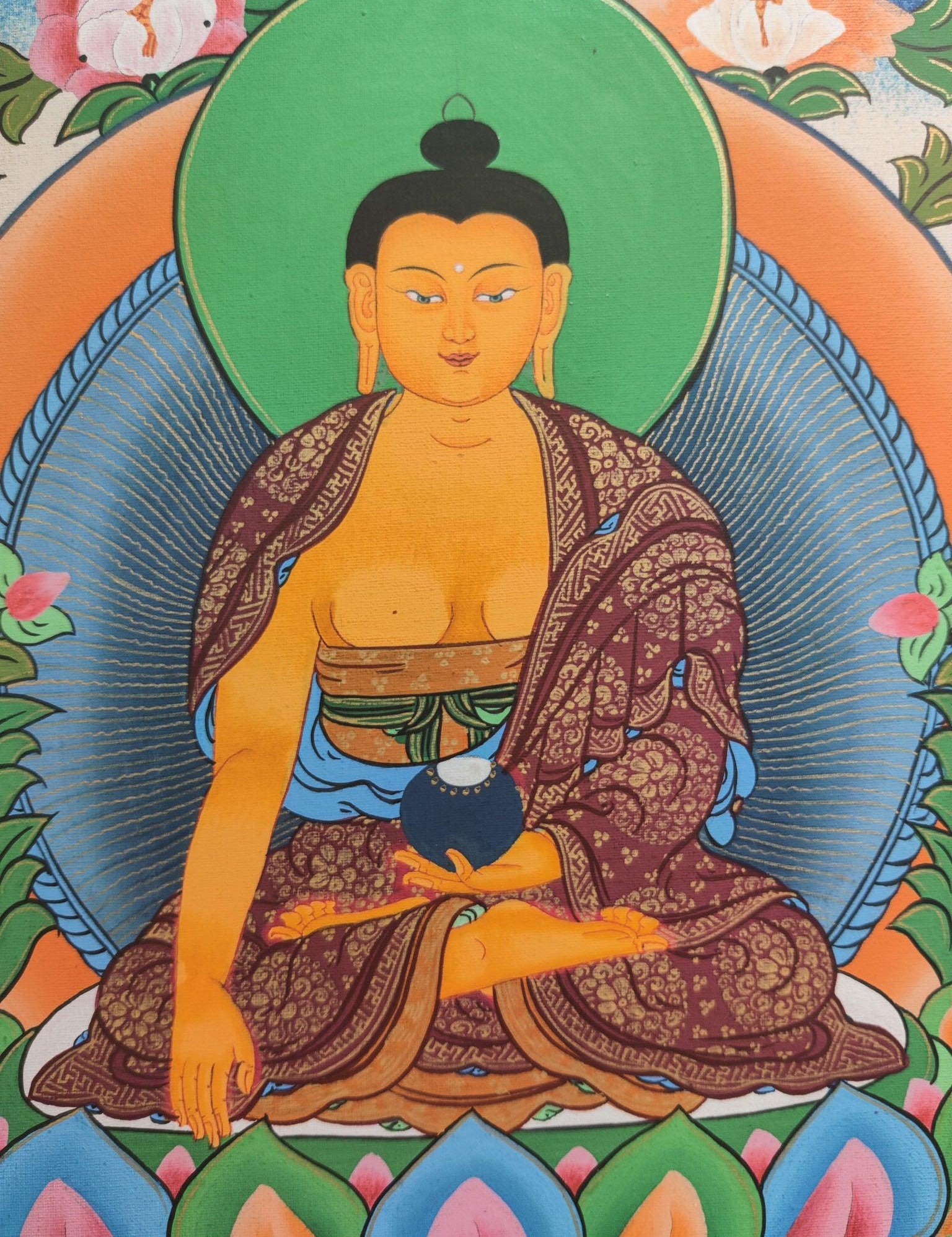 Shakyamuni Buddha Thangka Painting