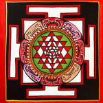 Small Shri Yantra Mandala Art - Himalayas Shop