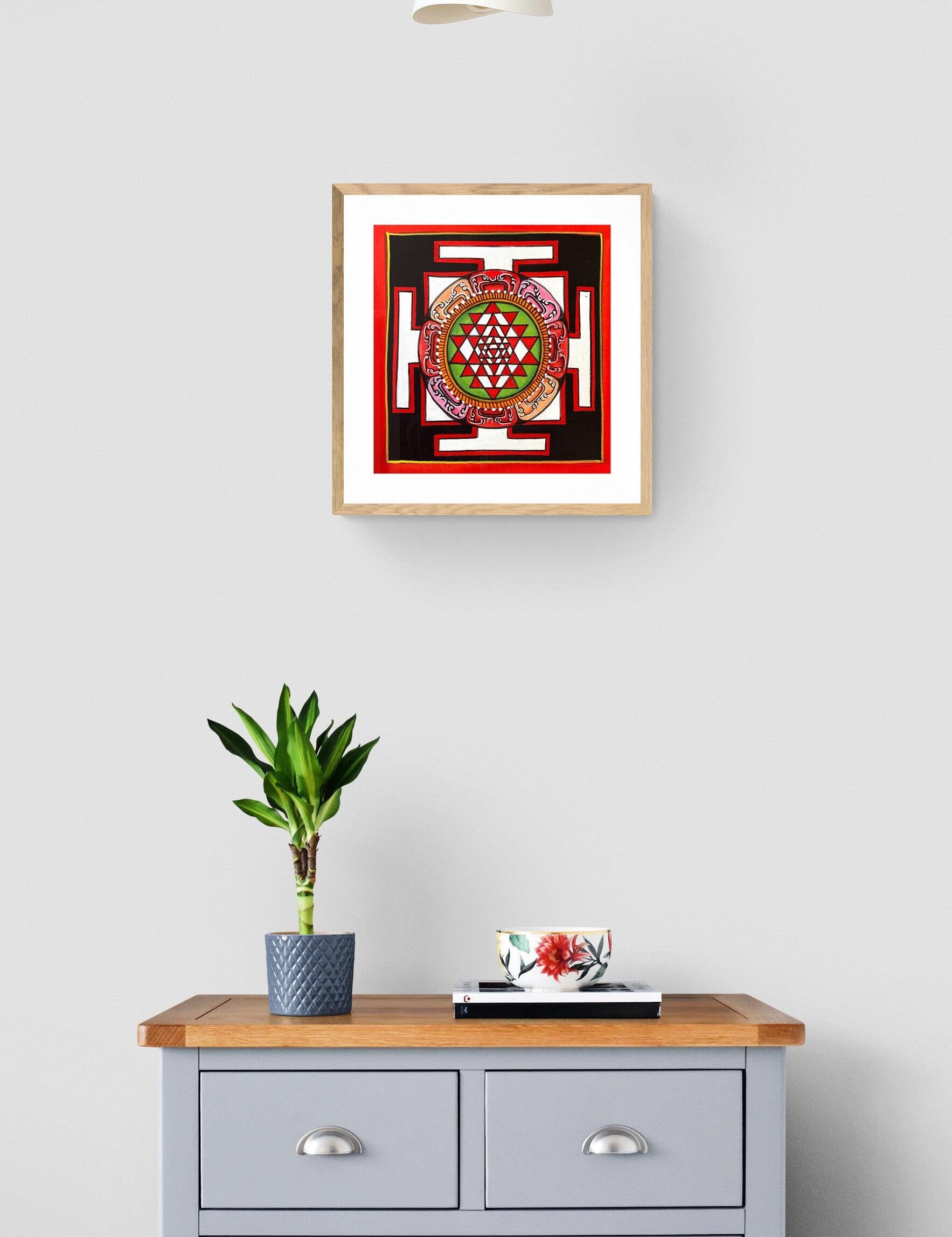 Small Shri Yantra Mandala Art