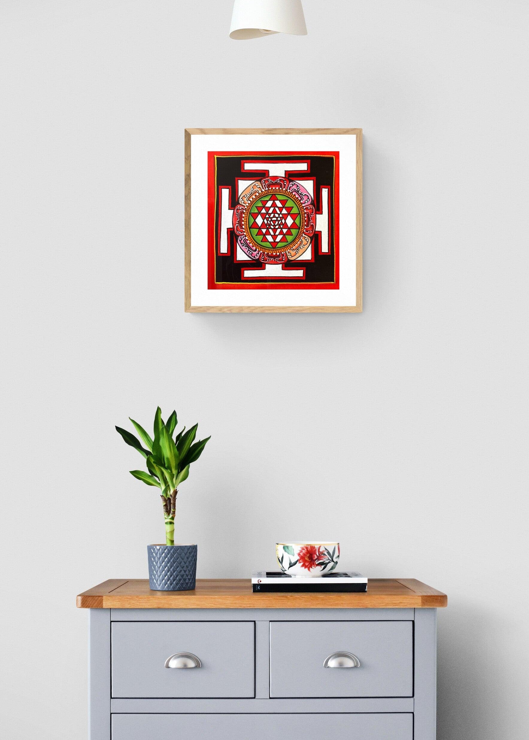 Small Shri Yantra Mandala Art