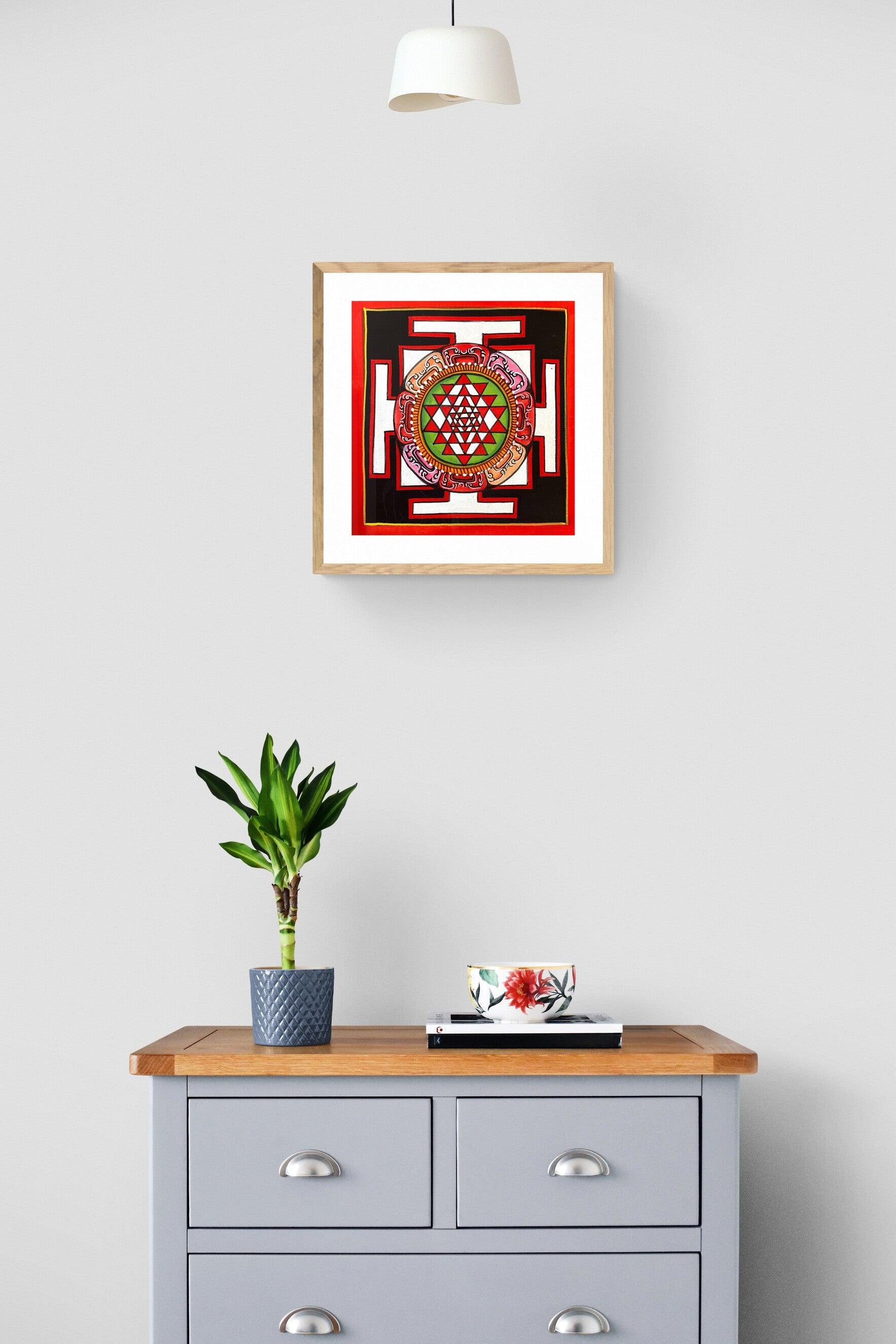 Small Shri Yantra Mandala Art