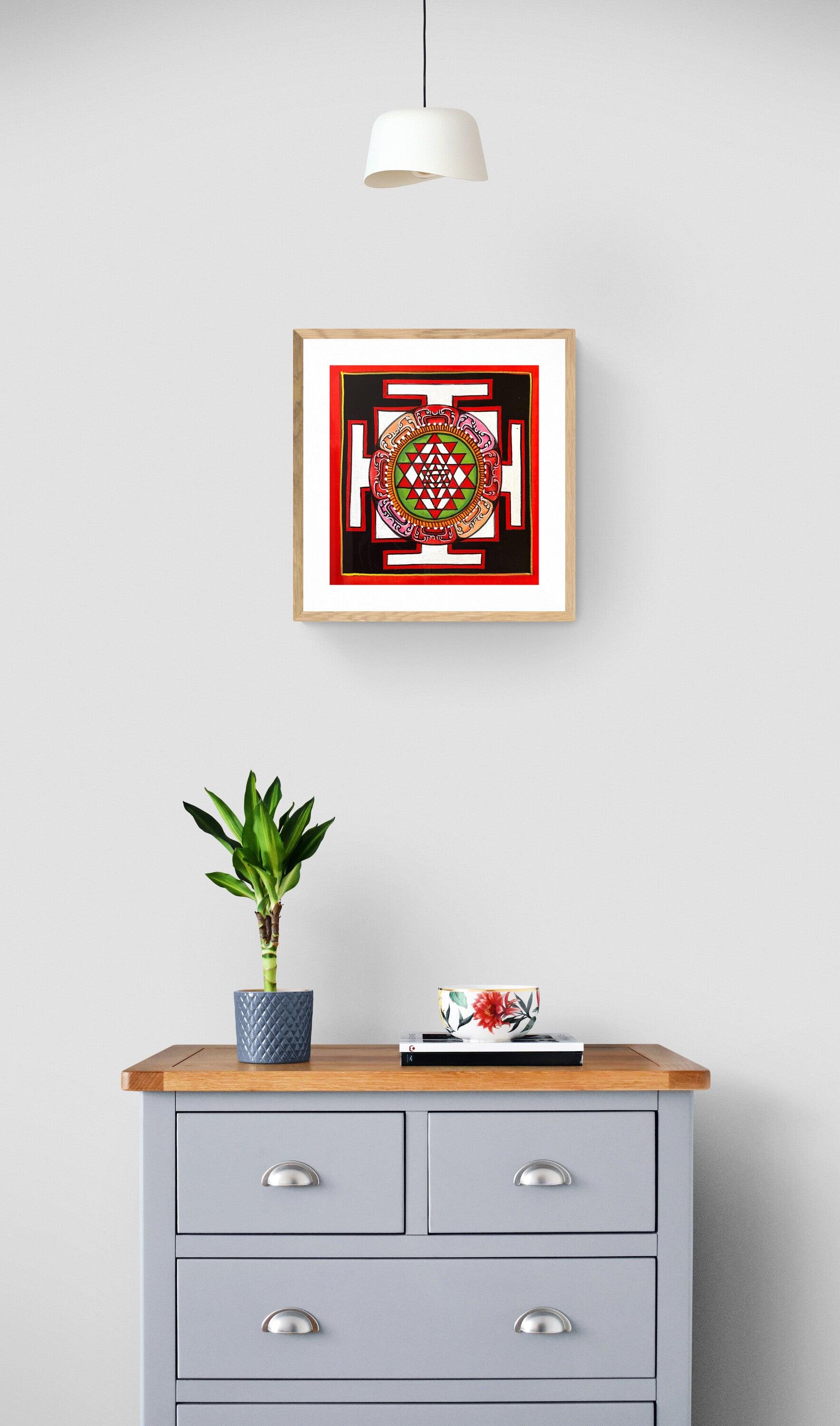 Small Shri Yantra Mandala Art