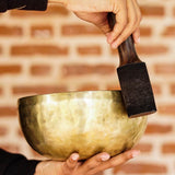 Beautiful Singing Bowl handmade from Nepal with tree of life symbol for spiritual practice and meditation