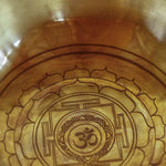 Shri Yantra Singing Bowl carved symbol