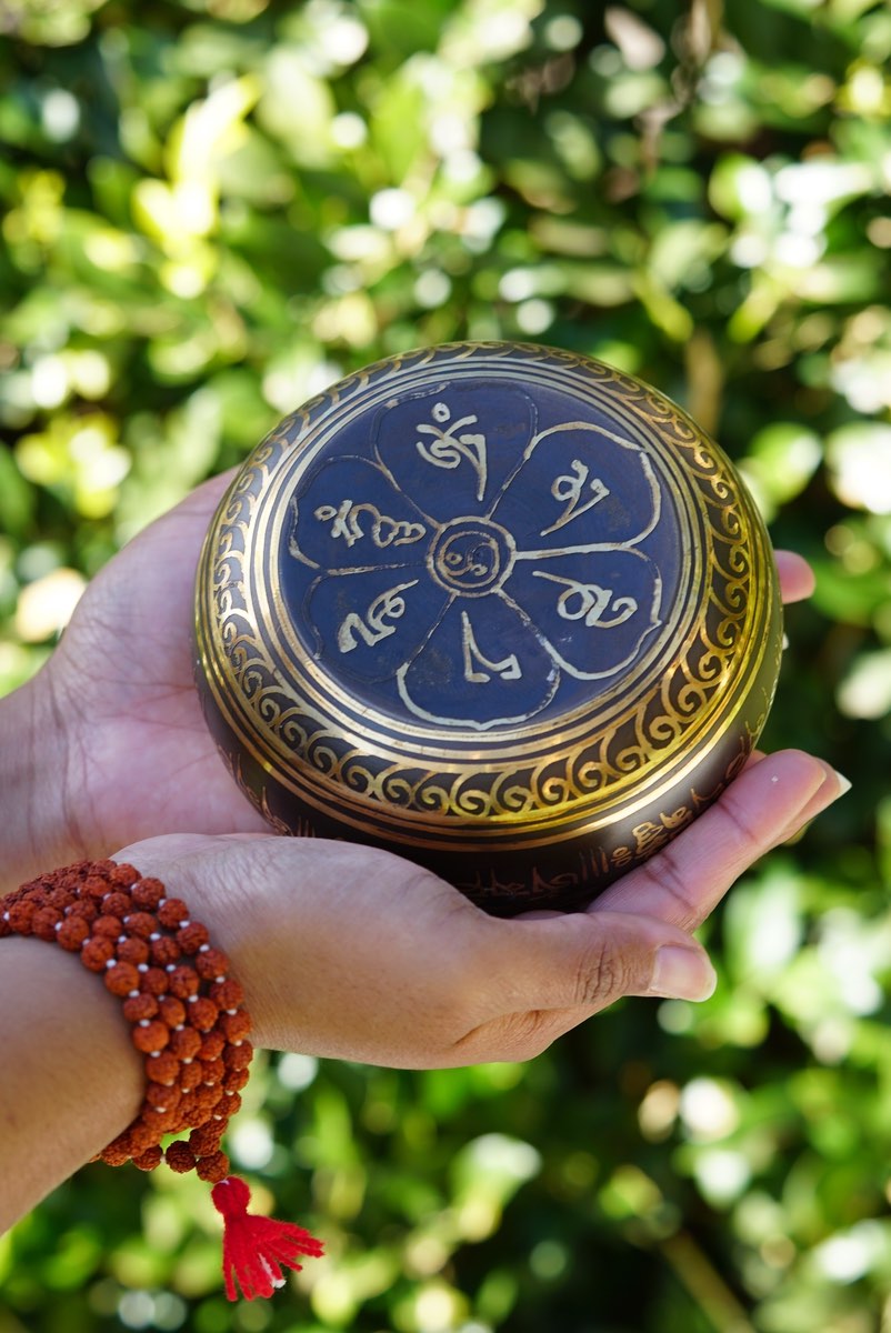 Small Singing Bowl with Asthamangal - HimalayasShop