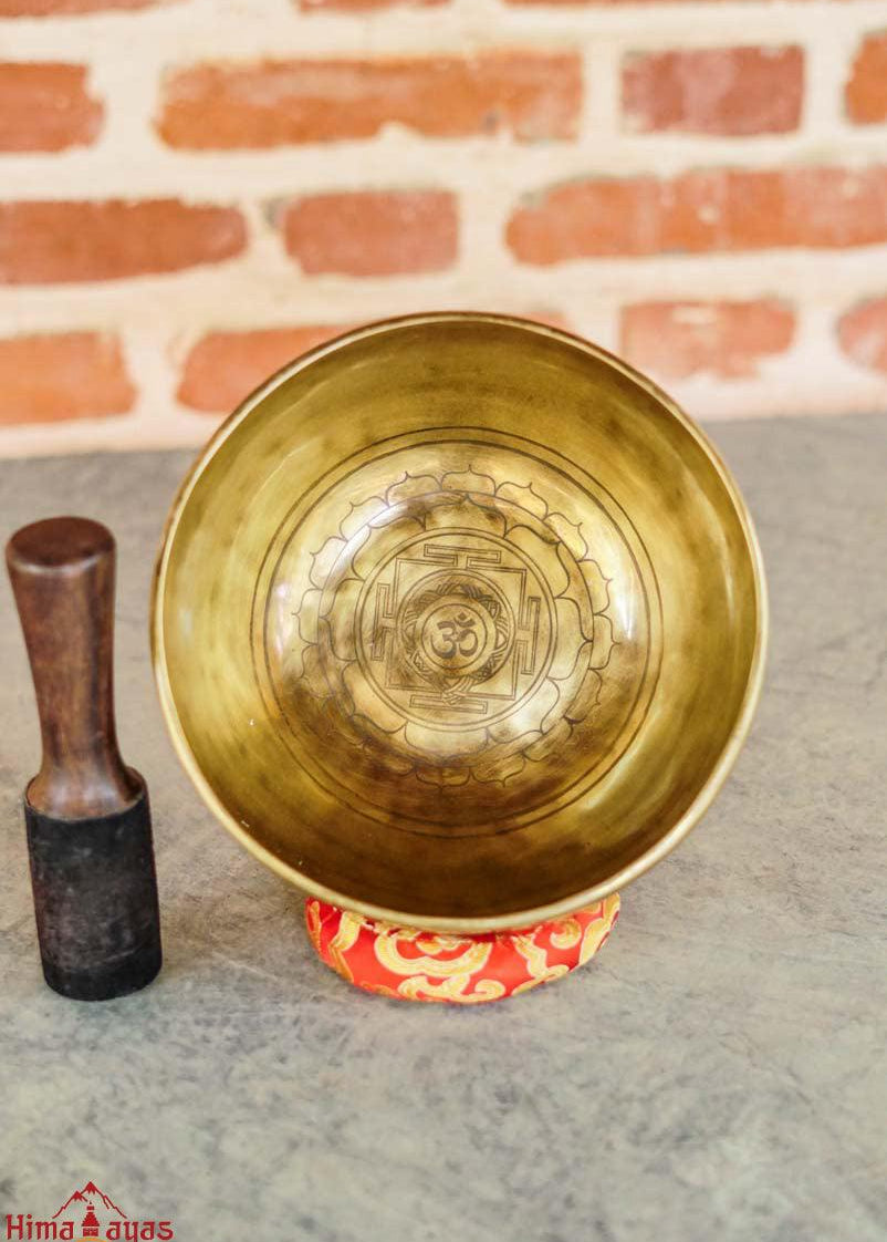 Mandala Symbol in a singing bowl 