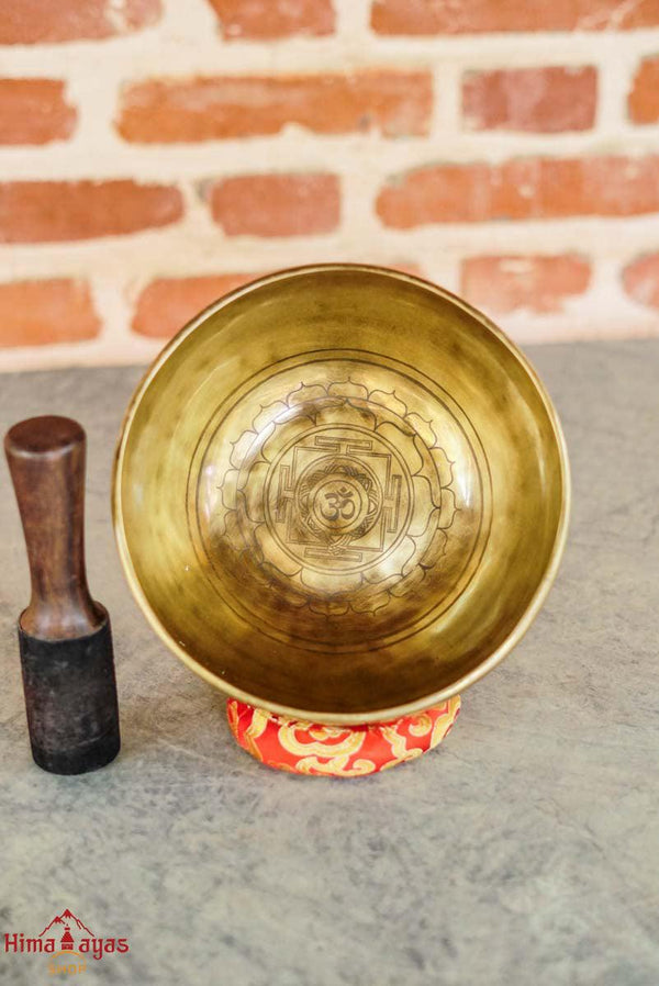 Mandala Symbol in a singing bowl 