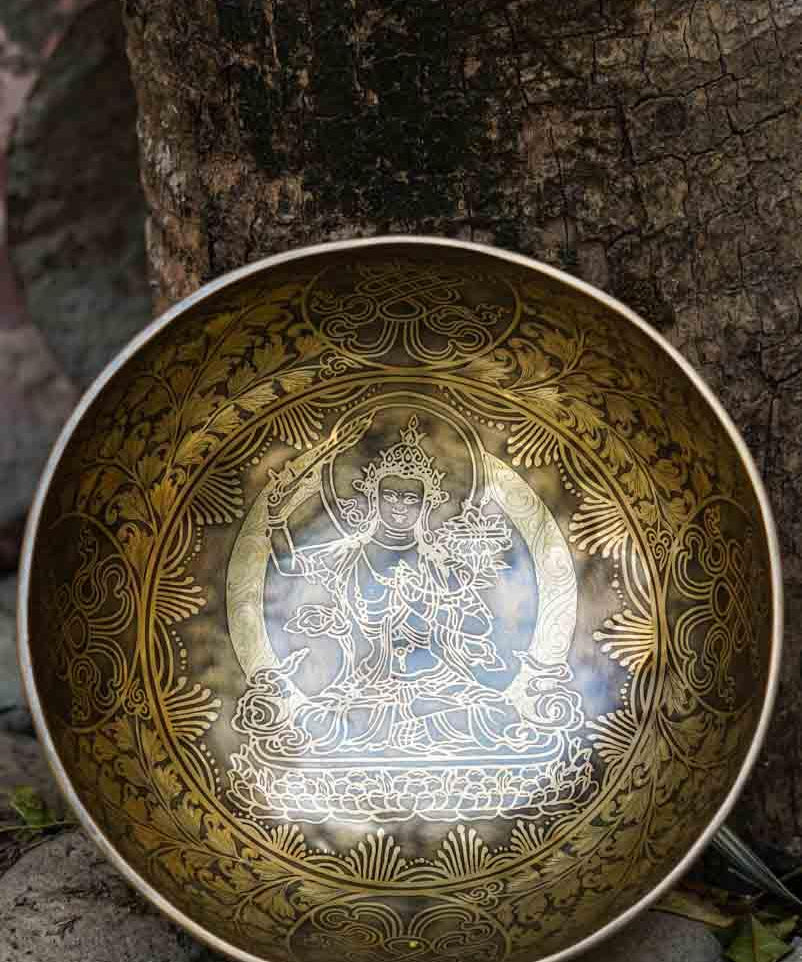 Large Singing Bowl also known as Prayer bowl for healing and meditation. An additional accessory for your yoga space-mind healing