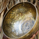 Large Singing Bowl also known as Prayer bowl for healing and meditation. An additional accessory for your yoga space-mind healing