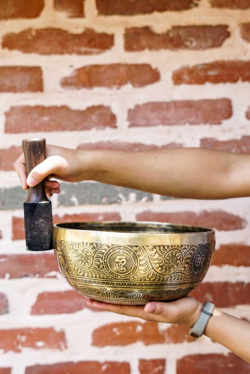 Large Singing Bowl also known as Prayer bowl for healing and meditation. An additional accessory for your yoga space-mind healing