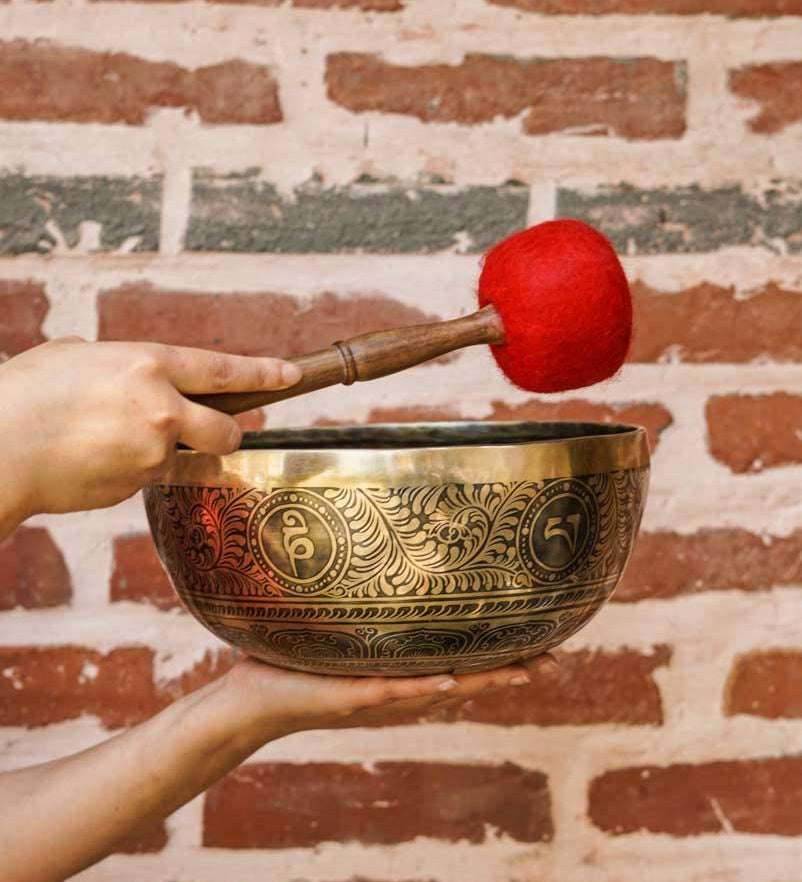 Large Singing Bowl also known as Prayer bowl for healing and meditation. An additional accessory for your yoga space-mind healing