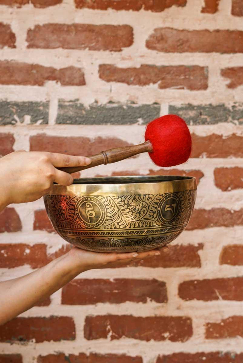 Large Singing Bowl also known as Prayer bowl for healing and meditation. An additional accessory for your yoga space-mind healing