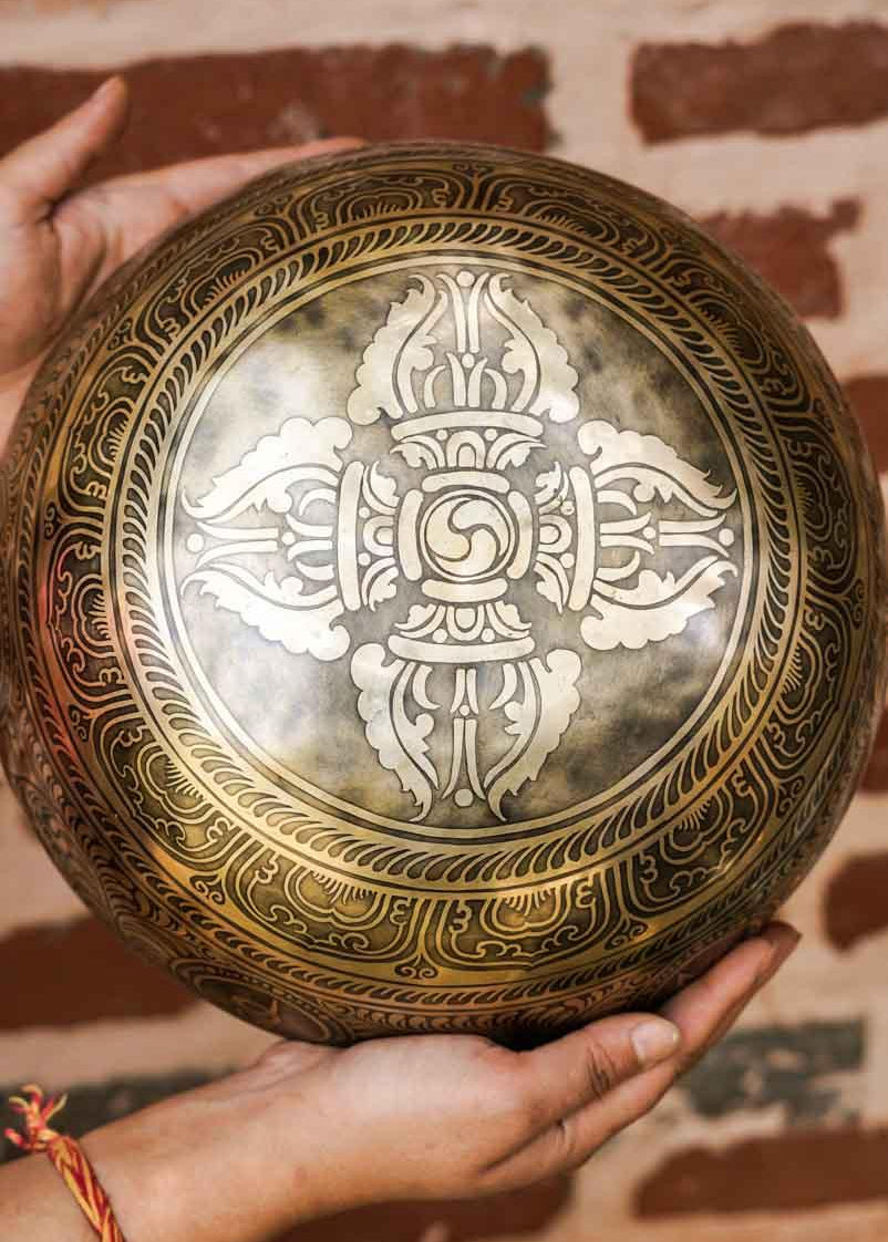 Large Singing Bowl also known as Prayer bowl for healing and meditation. An additional accessory for your yoga space-mind healingLarge Singing Bowl also known as Prayer bowl for healing and meditation. An additional accessory for your yoga space-mind healing