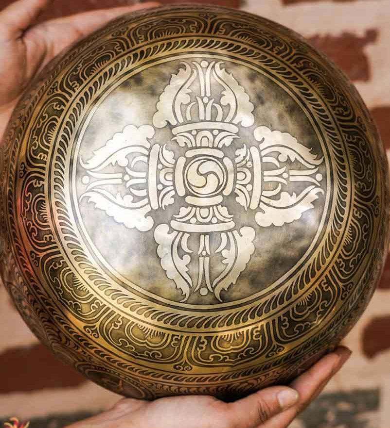 Large Singing Bowl also known as Prayer bowl for healing and meditation. An additional accessory for your yoga space-mind healingLarge Singing Bowl also known as Prayer bowl for healing and meditation. An additional accessory for your yoga space-mind healing
