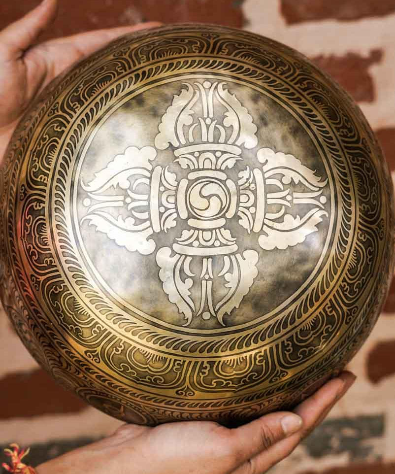 Large Singing Bowl also known as Prayer bowl for healing and meditation. An additional accessory for your yoga space-mind healingLarge Singing Bowl also known as Prayer bowl for healing and meditation. An additional accessory for your yoga space-mind healing